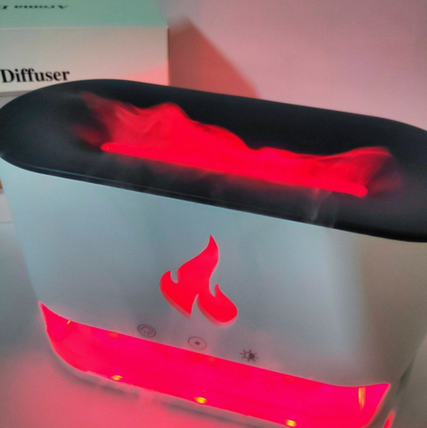 Аромадиффузор - ночник с эффектом камина Aroma Diffuser Touch Panel Version (4 вида подсветки, камни из гималайской соли, таймер), 250 ml  / Цвет МИКС  продажа и отгрузка кратно коробке/30 шт